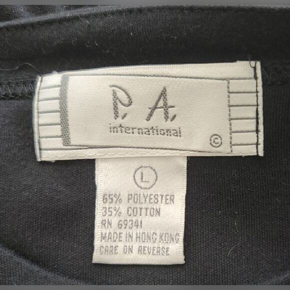 Vintage 80's Beaded Patchwork Pullover SZ L - Picture 4 of 4